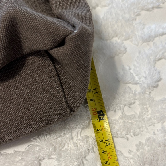 Brown Canvas Shoulder Bag - Picture 4 of 6
